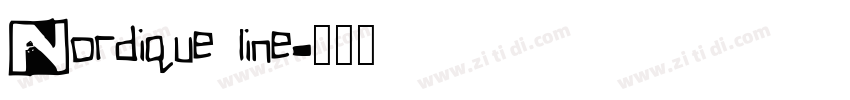 Nordique line字体转换